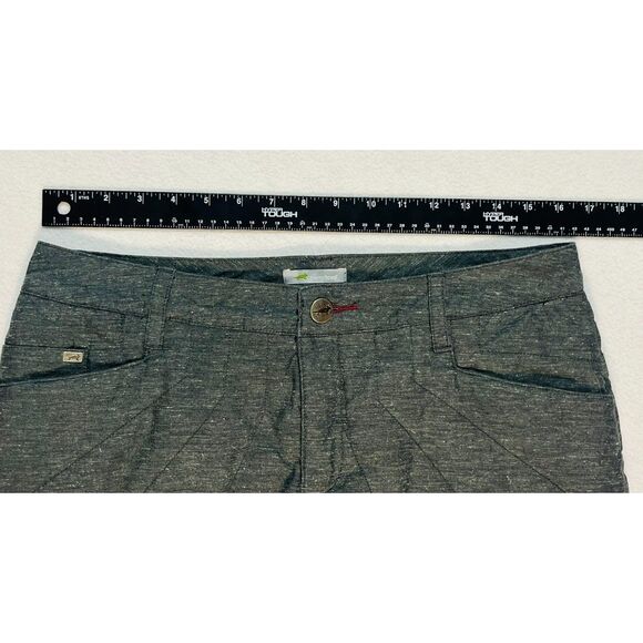 Horny Toad Quilted Mini Skirt Organic Recycled Sustainable Gray Size 10 Sporty - Picture 8 of 9